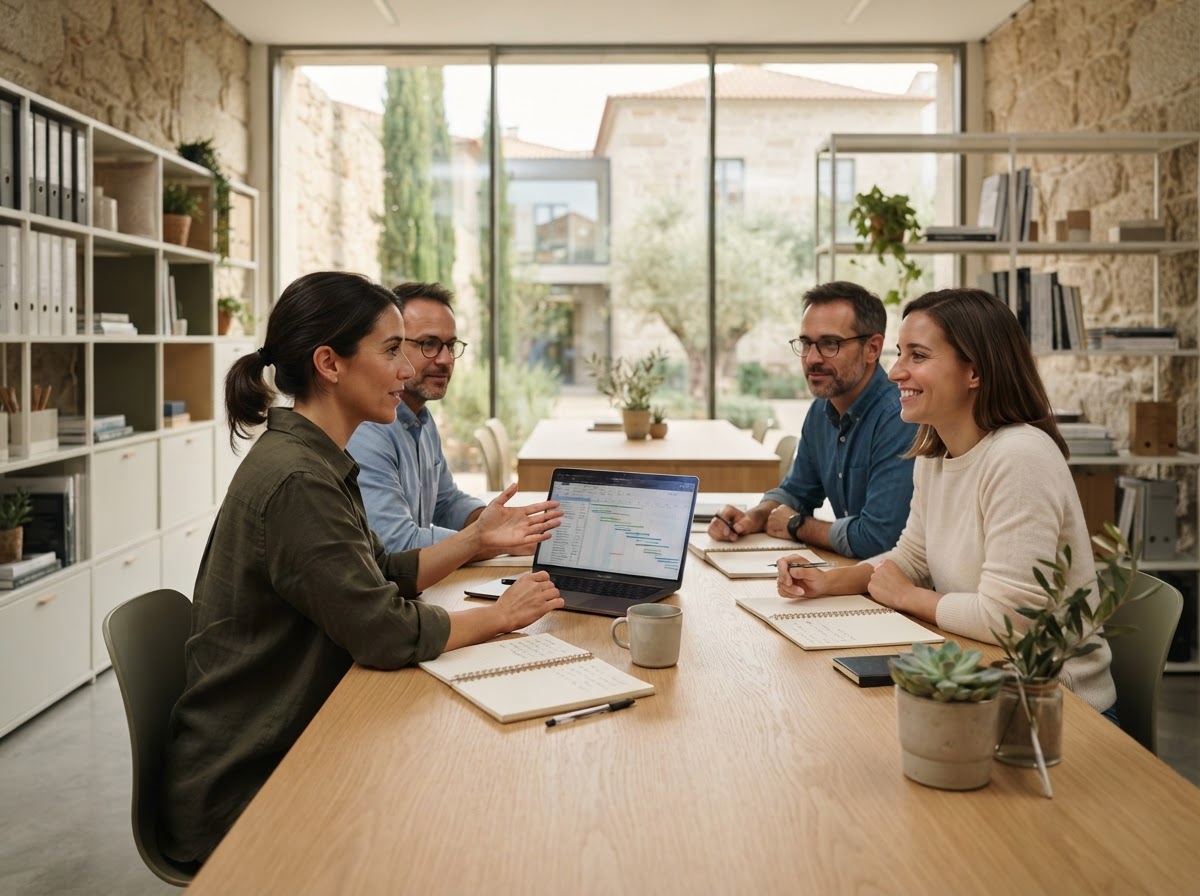 Reportença — equipa e ambiente de trabalho dedicado à análise de dados financeiros